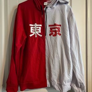 Red and Gray Men's Sweater